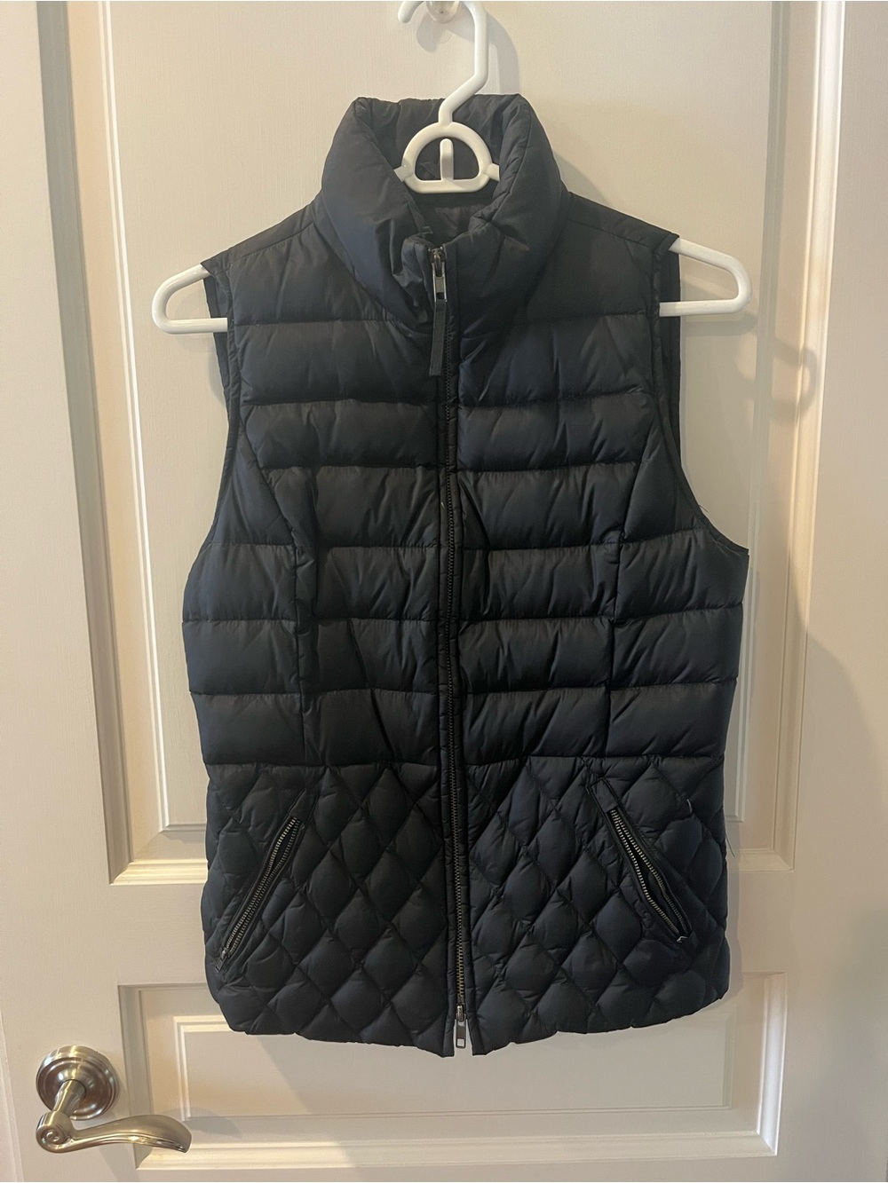 Talbots Black Quilted Puffer Vest Size XS